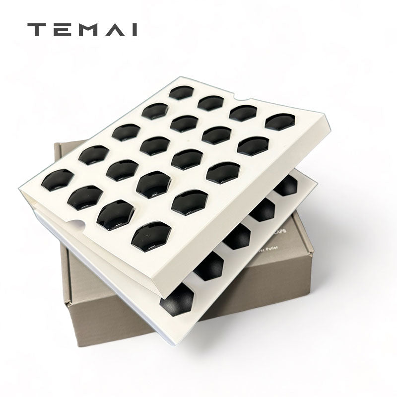 Temai Kapsler til hjulmuttere 21mm (40 stk) for Model 3/Y