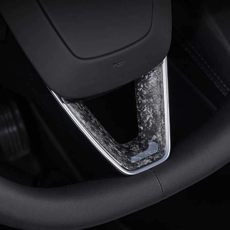 Ekte karbonfiber - Deksel til ratt for Model 3 Highland 2024+