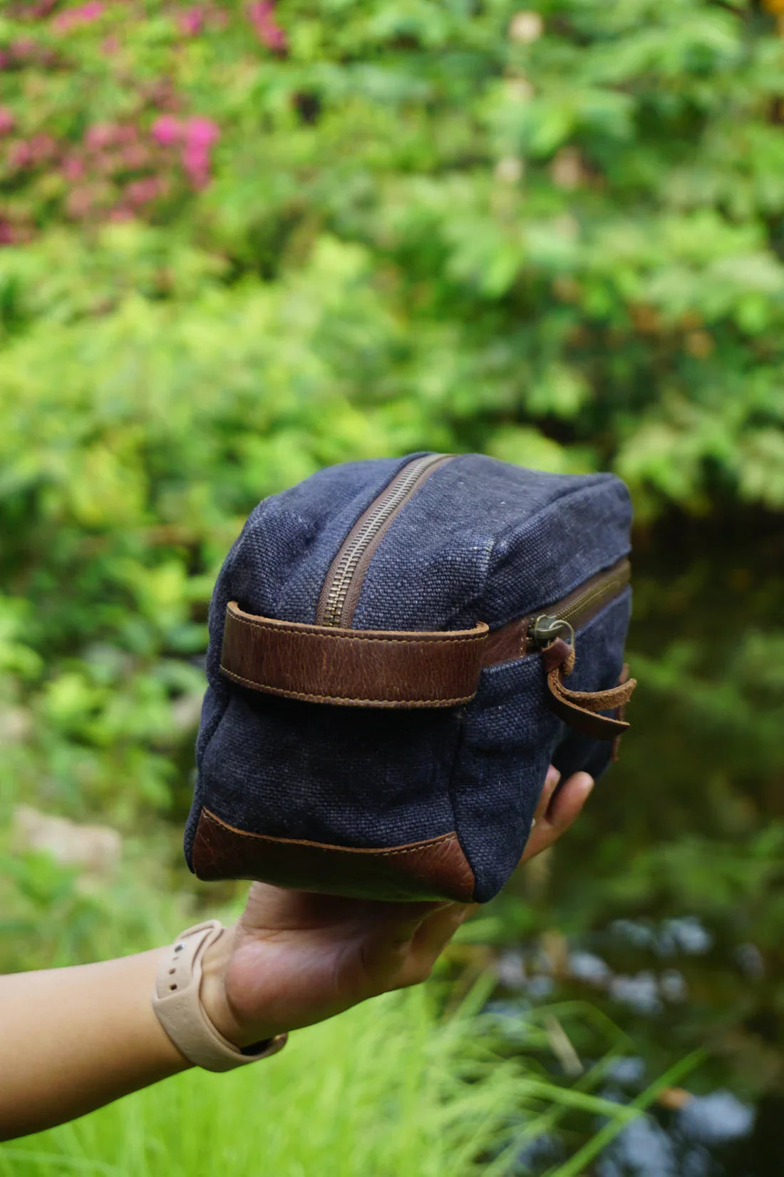 Handcrafted Travel Toiletry Bag