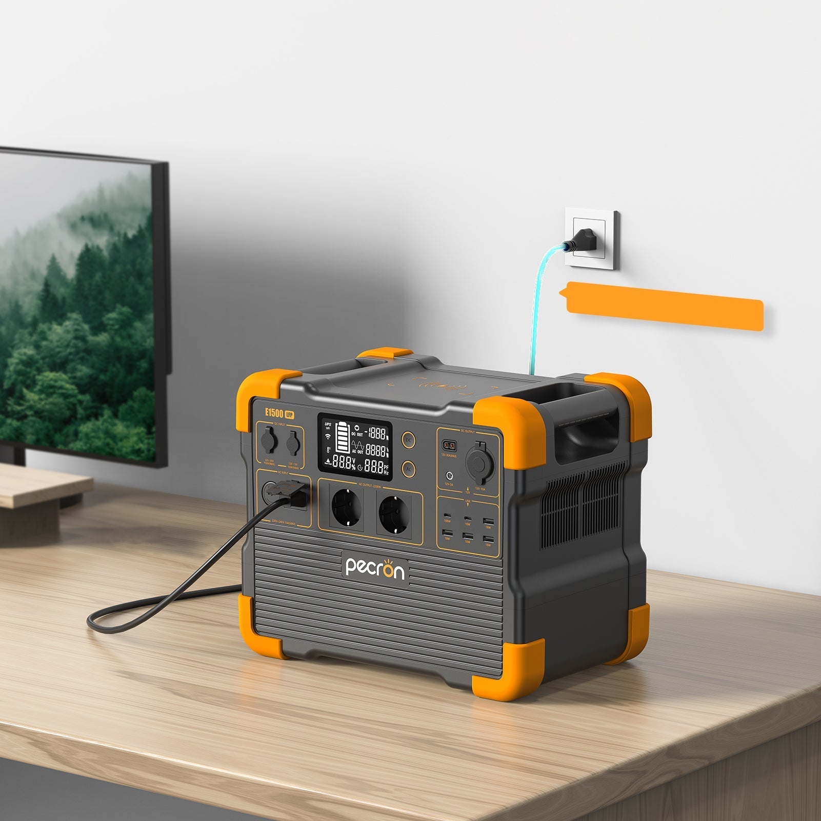 Pecron E1500LFP – Kraftig og smart strømstasjon for hytte, camping og backup