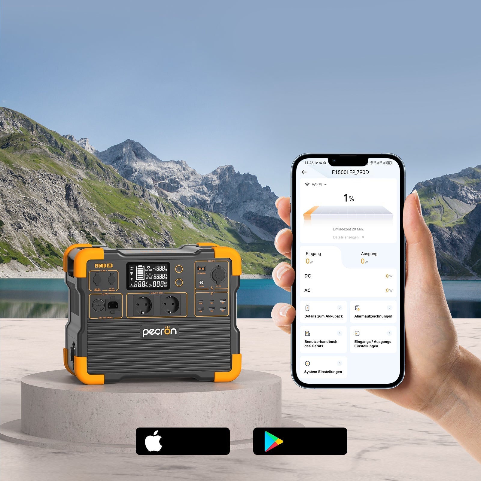 Pecron E1500LFP – Kraftig og smart strømstasjon for hytte, camping og backup