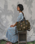 Kalaa | Hand-Embroidered Boyfriend Bag | Dhaaga Life x The Burlap People