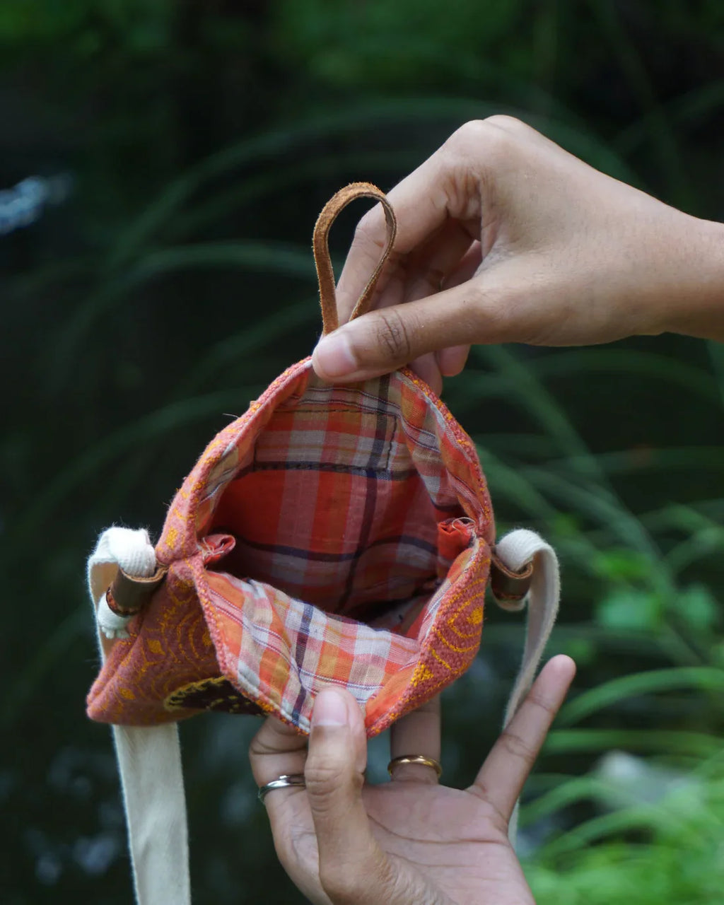 Kalaa | Upcycled Mobile Sling | Handmade by Women Artisans