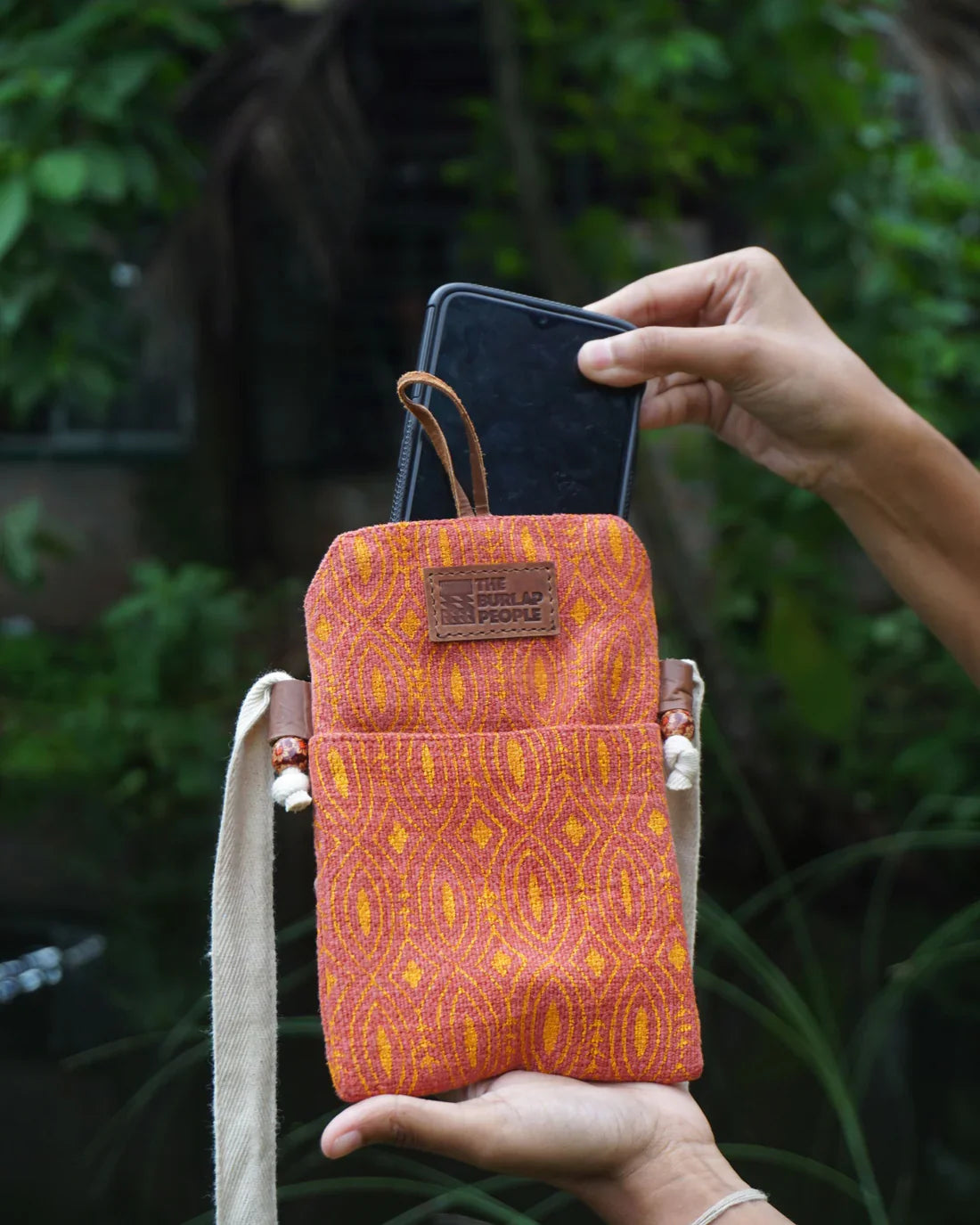 Kalaa | Upcycled Mobile Sling | Handmade by Women Artisans