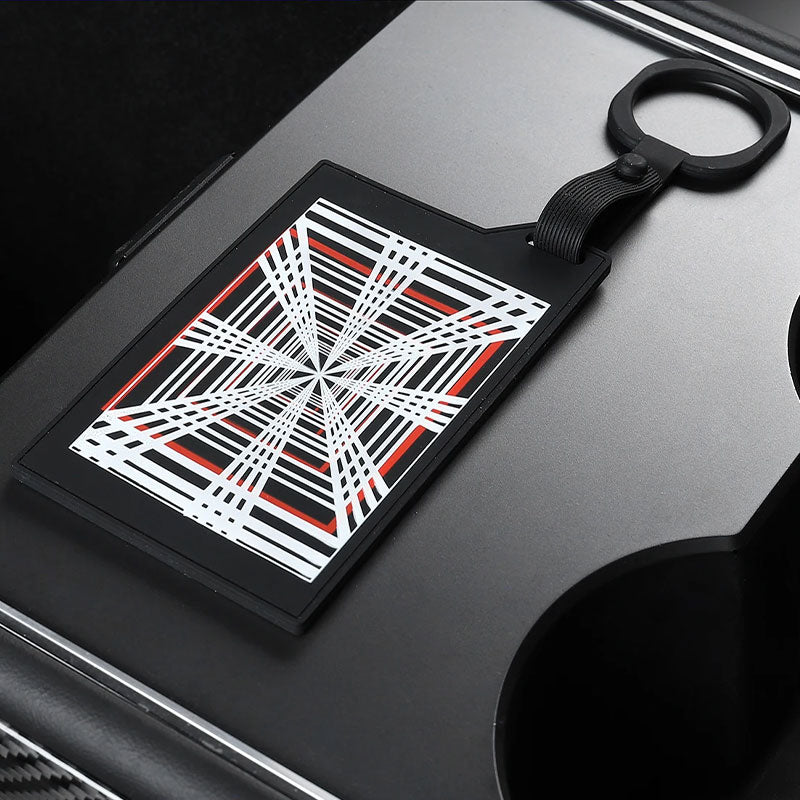 Nøkkelkortholder Plaid-inspirert for Model S/X/3/Y
