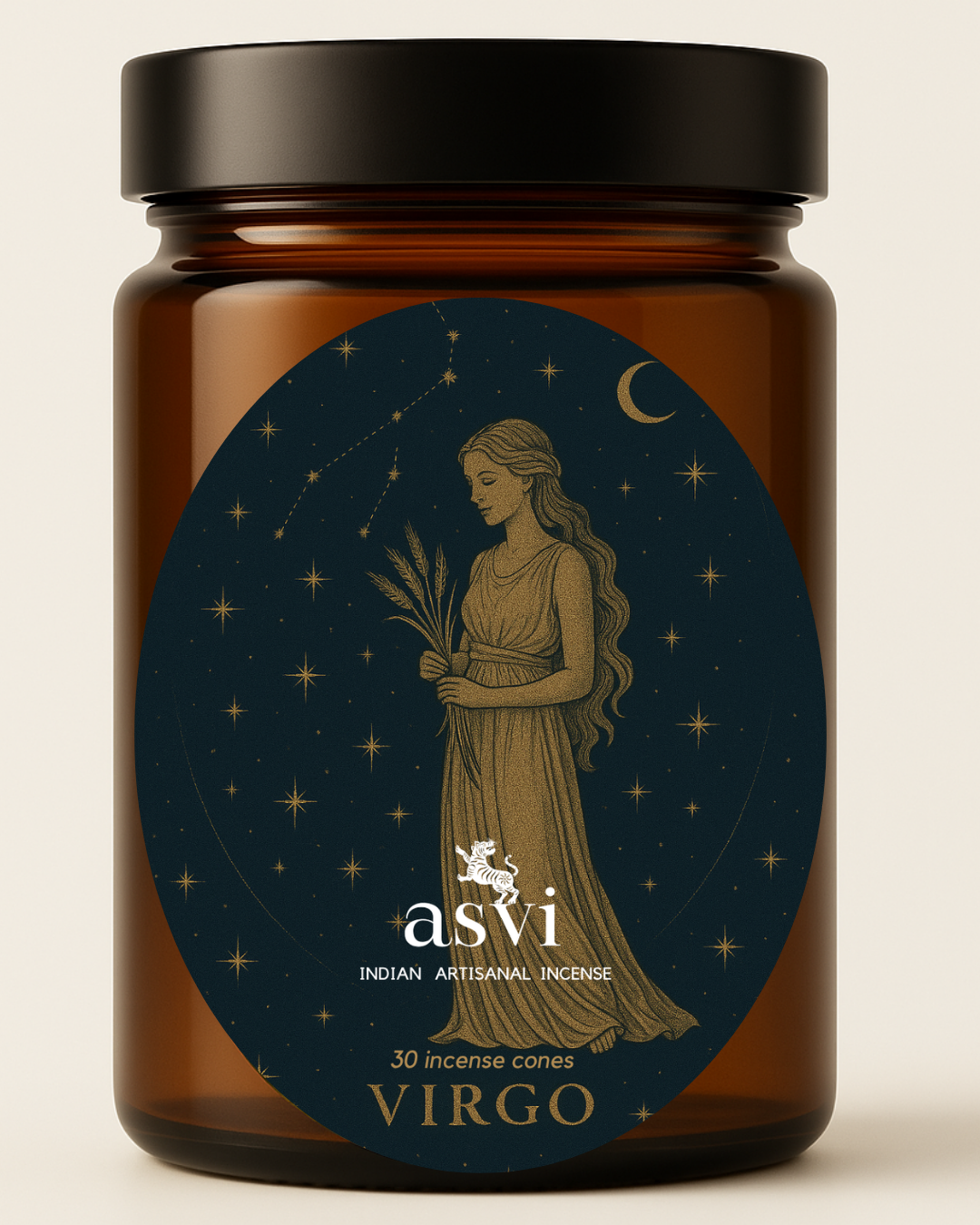 Ayurvedic Zodiac Incense | Virgo Sun Sign (Handmade Cones)