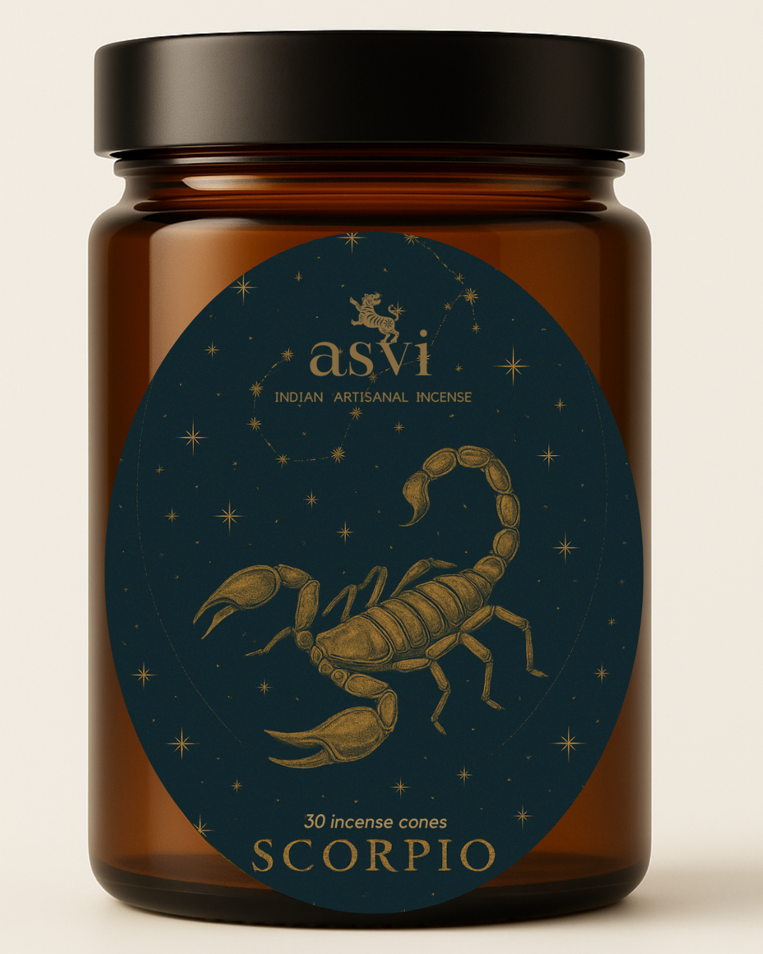 Ayurvedic Zodiac Incense | Scorpio Sun Sign (Handmade Cones)