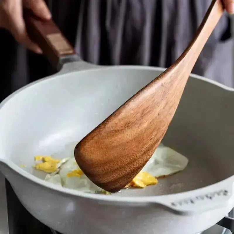 Kjøkkenredskap i tre (8 deler) – Skånsomt for non-stick & komplett sett til matlaging