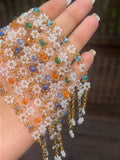 Vibrant Daisy Gemstone Bracelets