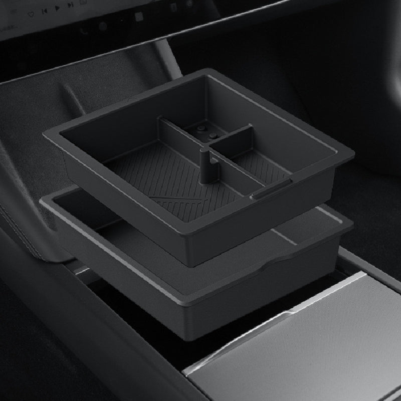 Oppbevaringsskuff til midtkonsoll 2-lags for Model 3 2024+/Model Y 2025+