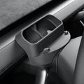 Solbrilleoppbevaring og mobilholder foran ratt for Model Y 2025+