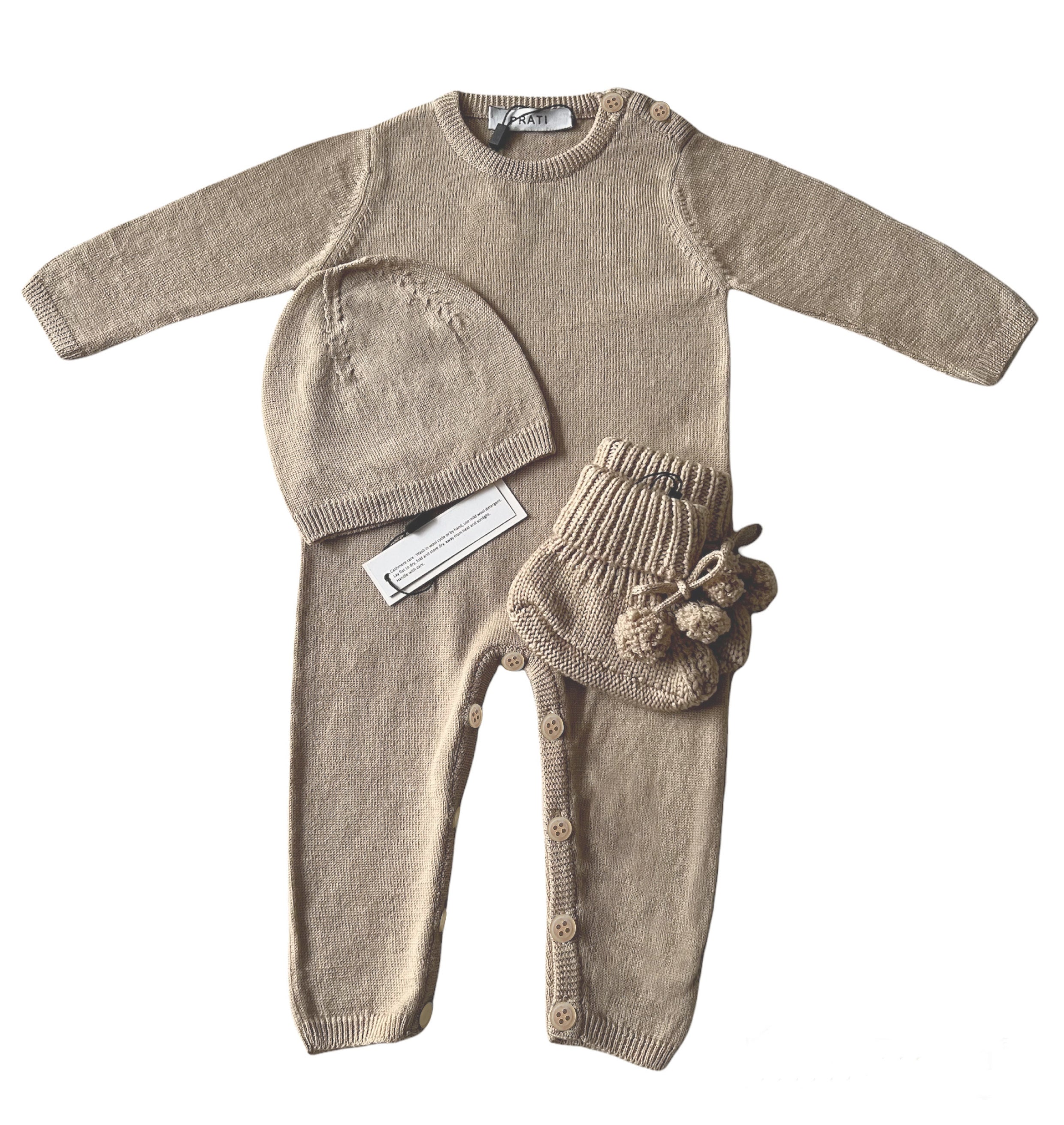 Baby pajamas camel