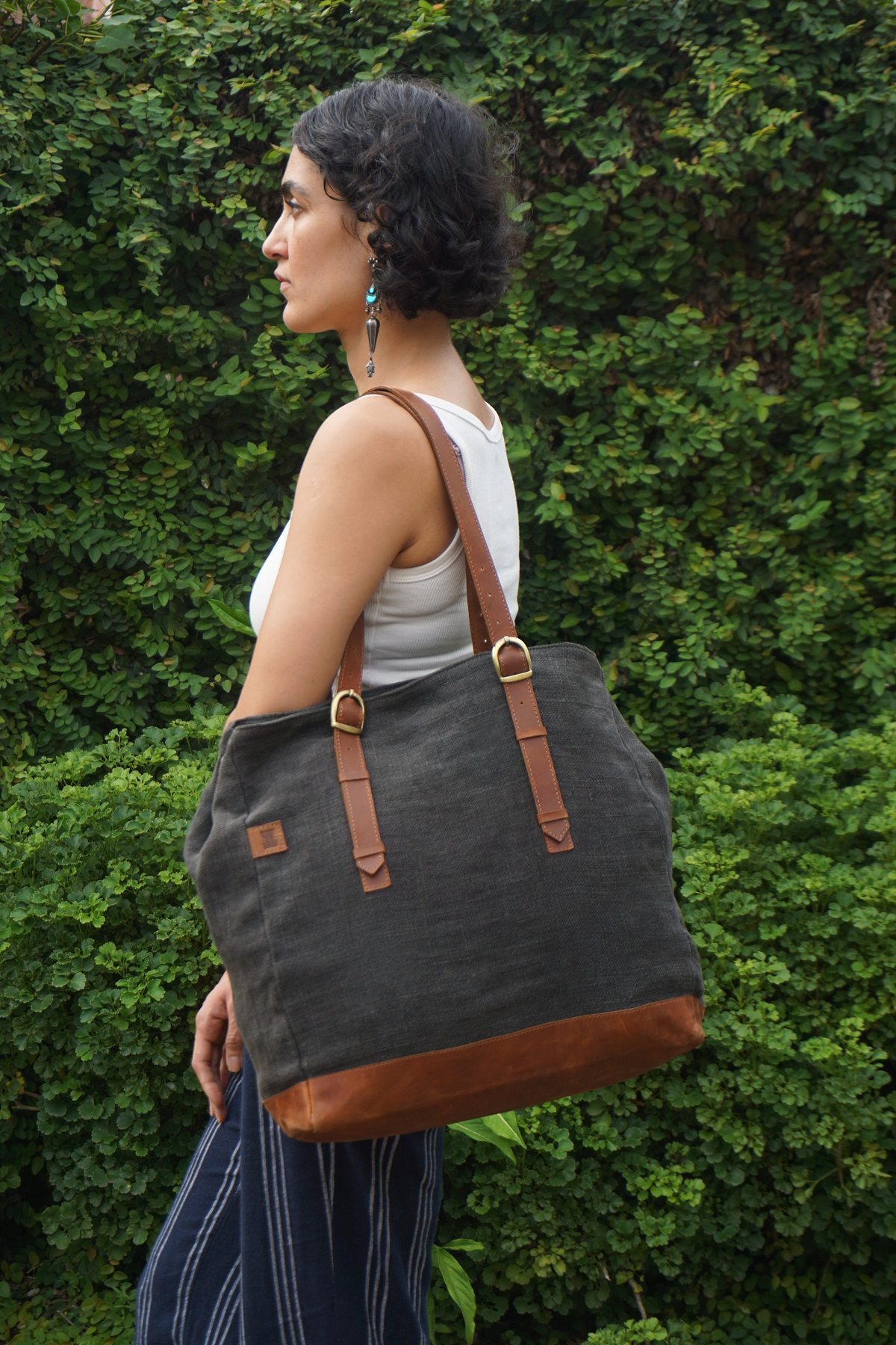 Kalaa Bass Tote | Handcrafted Jute Tote Bag | Sustainable Indian Artisan