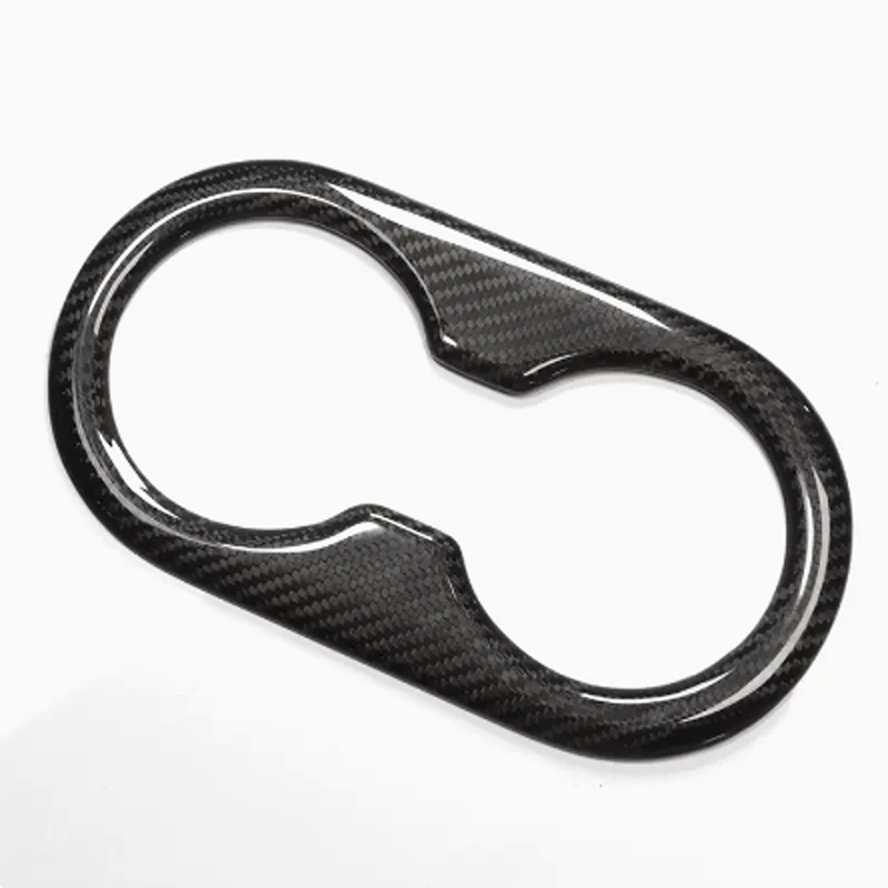 Ekte karbonfiber - Deksler til koppholder bak for Model 3 2020-2023/Model Y 2021-2024