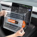 Temai Skjermbeskytter m/monteringsbrakett 2 stk for Model 3 2024+/Model Y 2025 med 15,4" skjerm