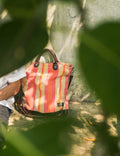 Kalaa Striped Forager | Handstitched Striped Jute Tote Bag | Indian Artisan
