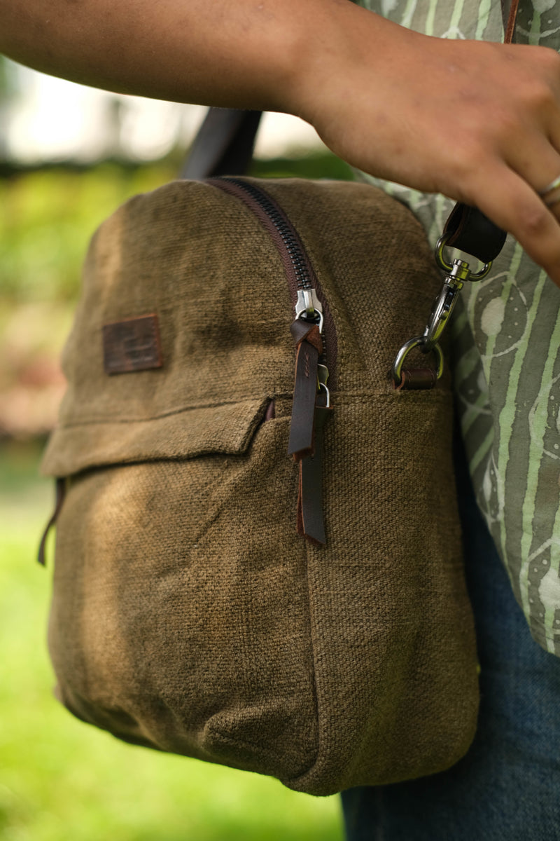 The Lil Sister Backpack | Sustainable 2-in-1 Jute Bag