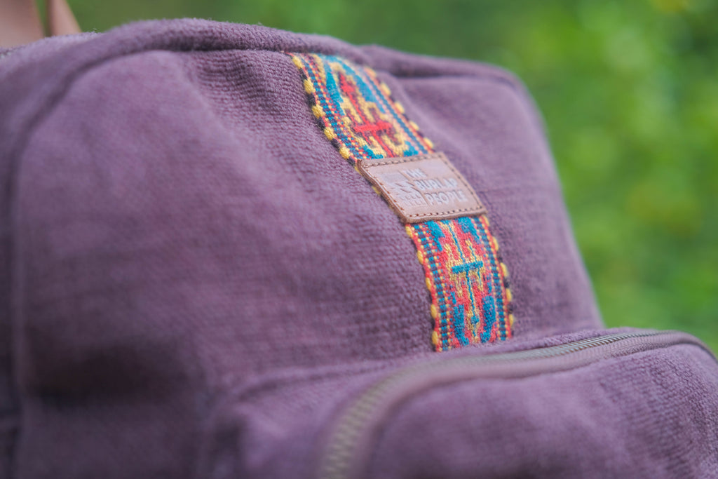 Custom Awkward Cousin Backpack | One-of-a-Kind Upcycled Leather & Jute
