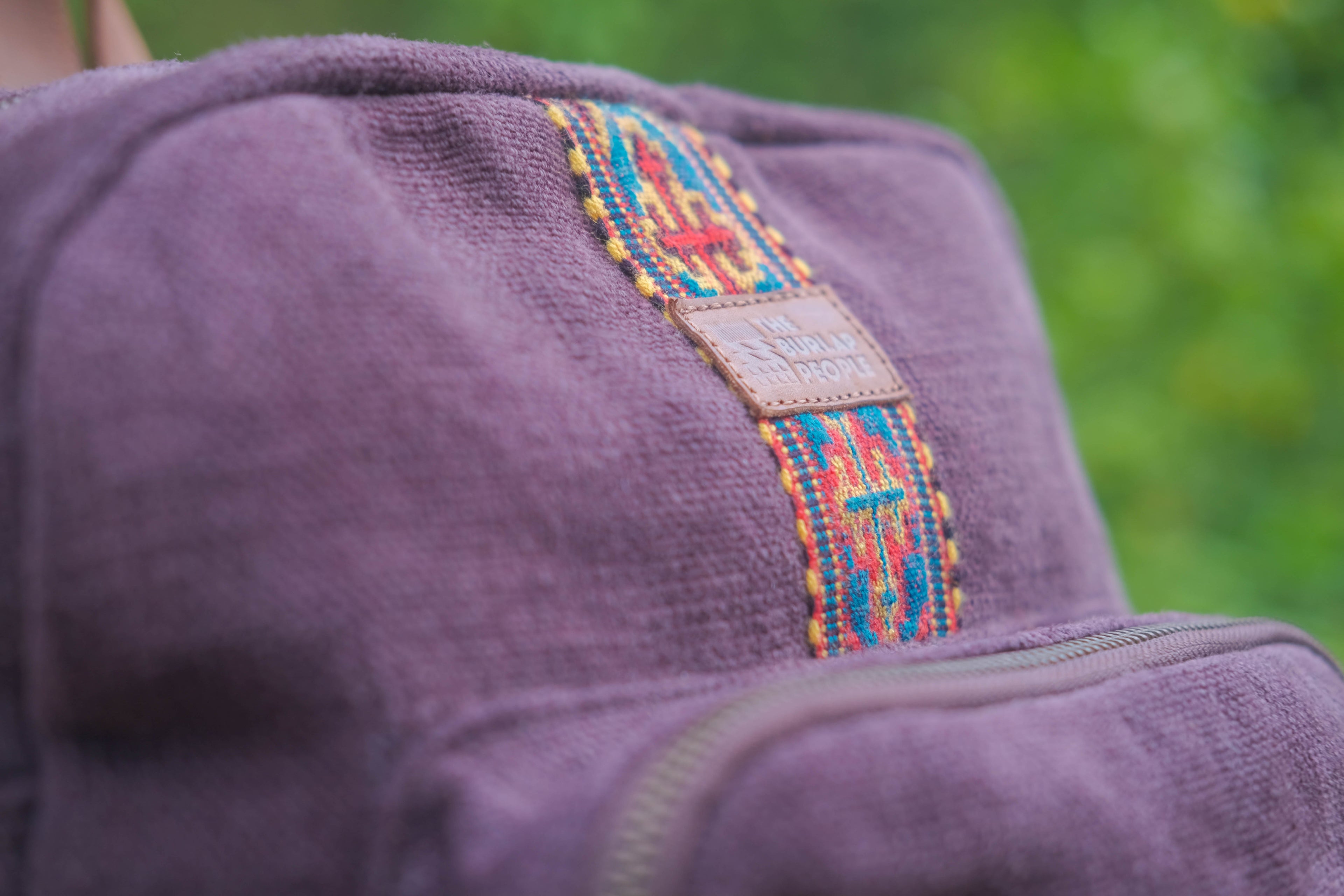 Custom Awkward Cousin Backpack | One-of-a-Kind Upcycled Leather & Jute