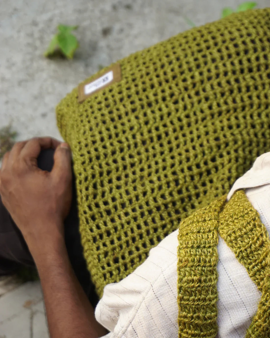 Natural Fiber Artisan Crochet Bag