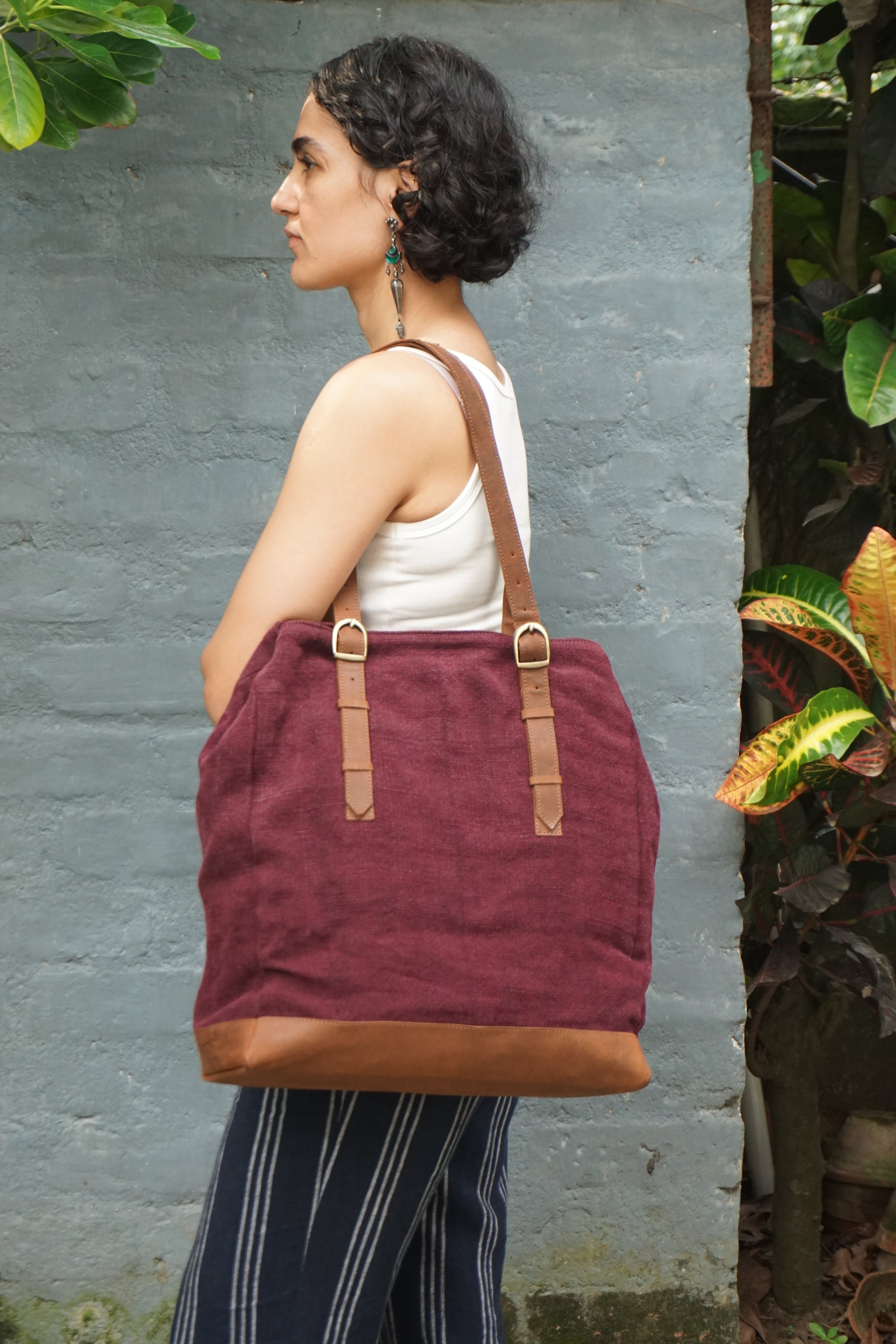 Kalaa Bass Tote | Handcrafted Jute Tote Bag | Sustainable Indian Artisan