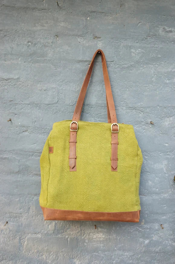 Kalaa Bass Tote | Handcrafted Jute Tote Bag | Sustainable Indian Artisan