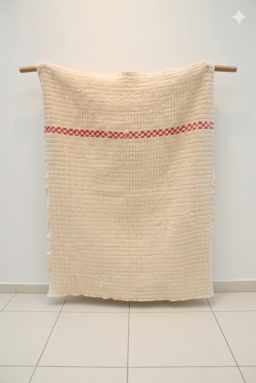 Sujni Quilt | Handcrafted Square Block Pattern Throw