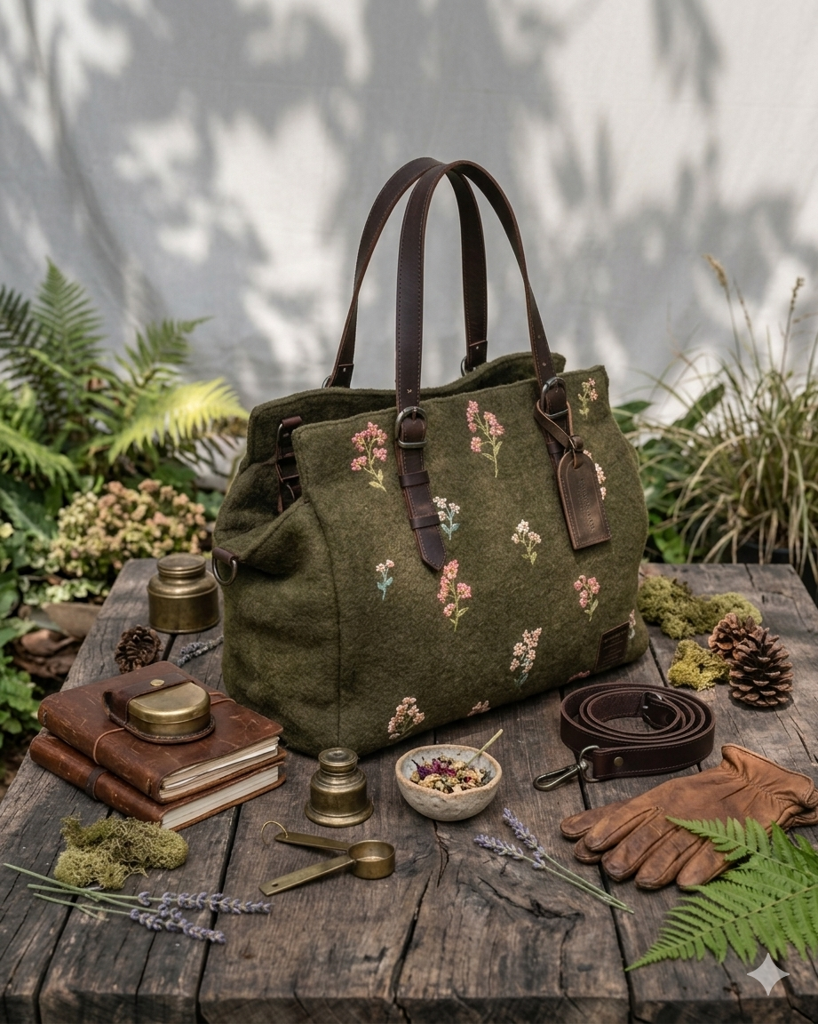 Kalaa | Hand-Embroidered Boyfriend Bag | Dhaaga Life x The Burlap People