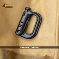 Karabinkrok | Taktisk | PVC Plast | 3pk