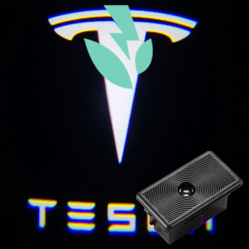 Dørlys med logo 2 stk