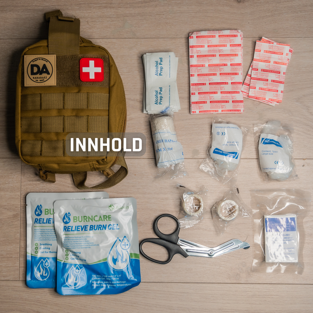 BAG MEDPACK | Med innhold | Førstehjelp