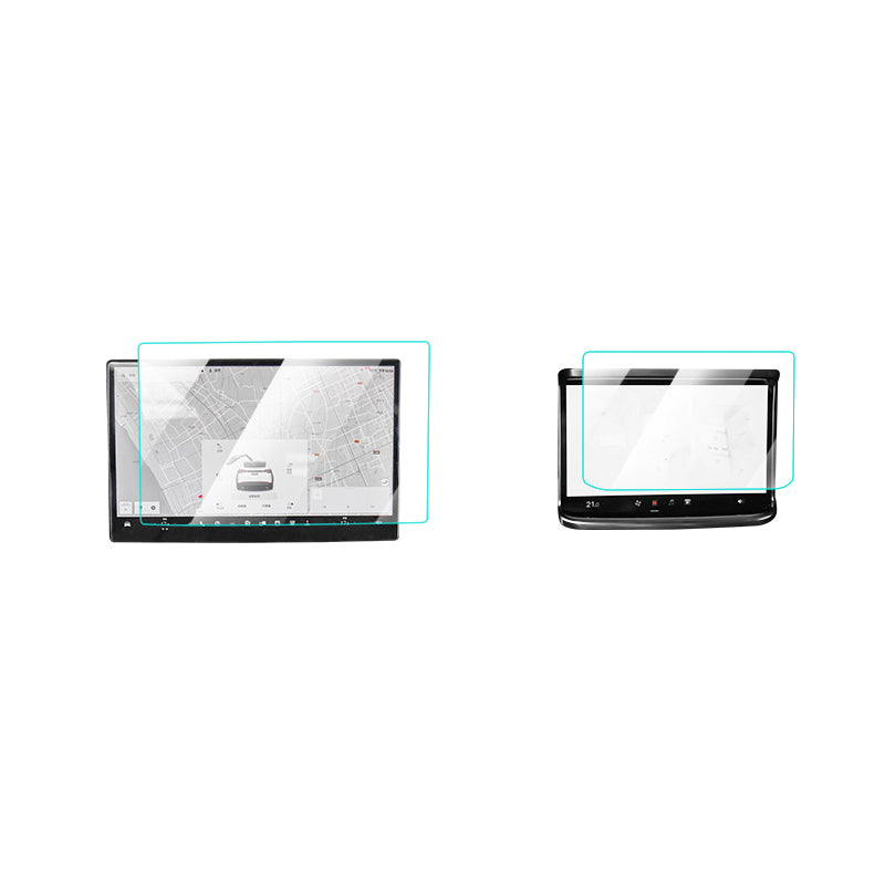 Skjermbeskytter herdet glass for Model S/X 2022+ (2 stk)