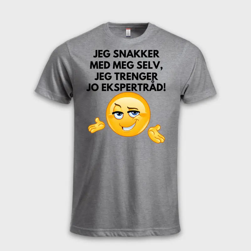 JEG SNAKKER MED MEG SELV, JEG TRENGER JO EKSPERTRÅD!