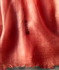 Resort wear shawl 100% Cashmere coral