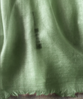 Resort wear shawl 100% Cashmere pastel green