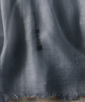 Resort wear shawl 100% Cashmere pearl grey
