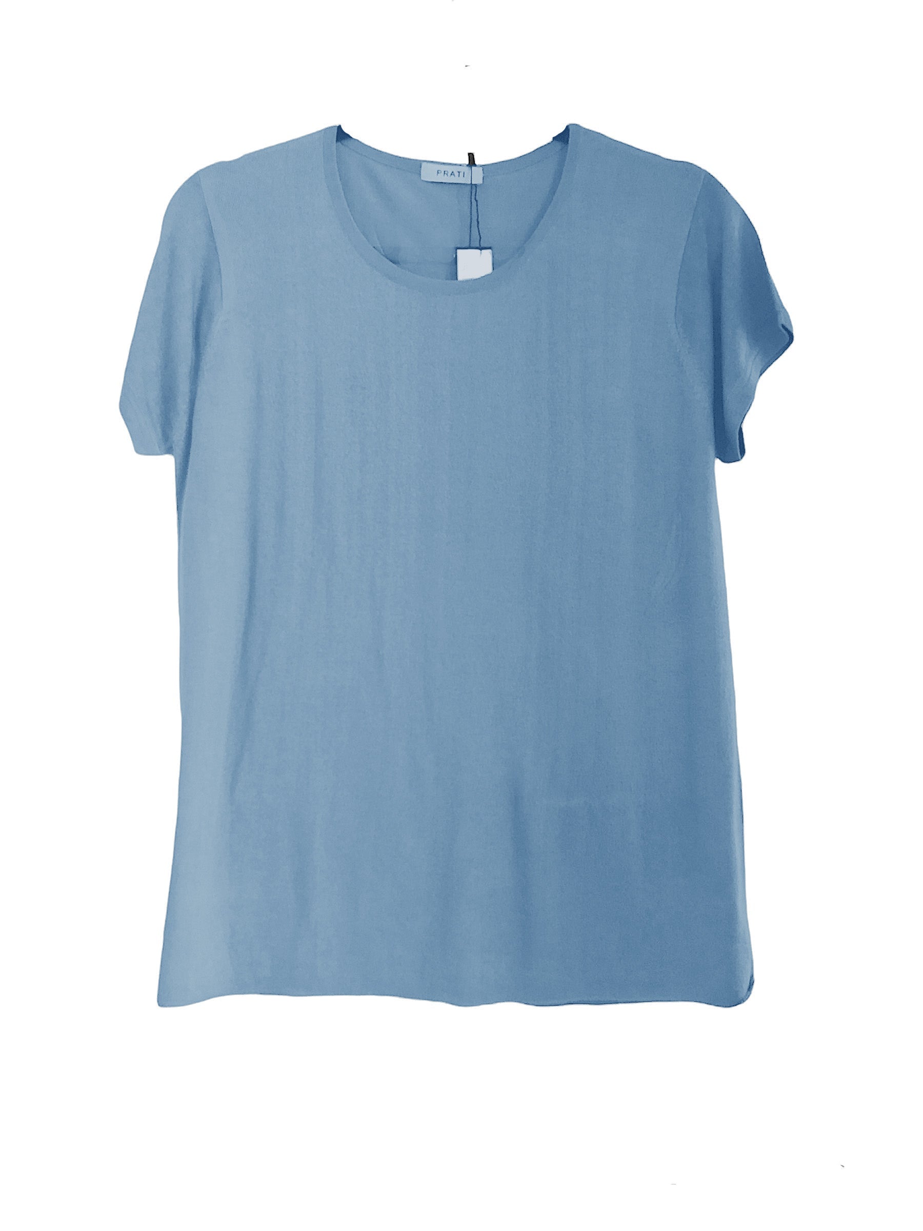 Cashmere Silk crew short sleeve t shirt sweater soft green