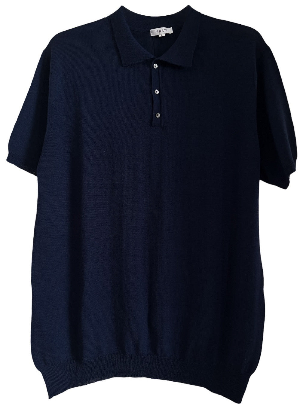 Men´s  Resort cashmere silk button down sweater short sleeve jeans blue