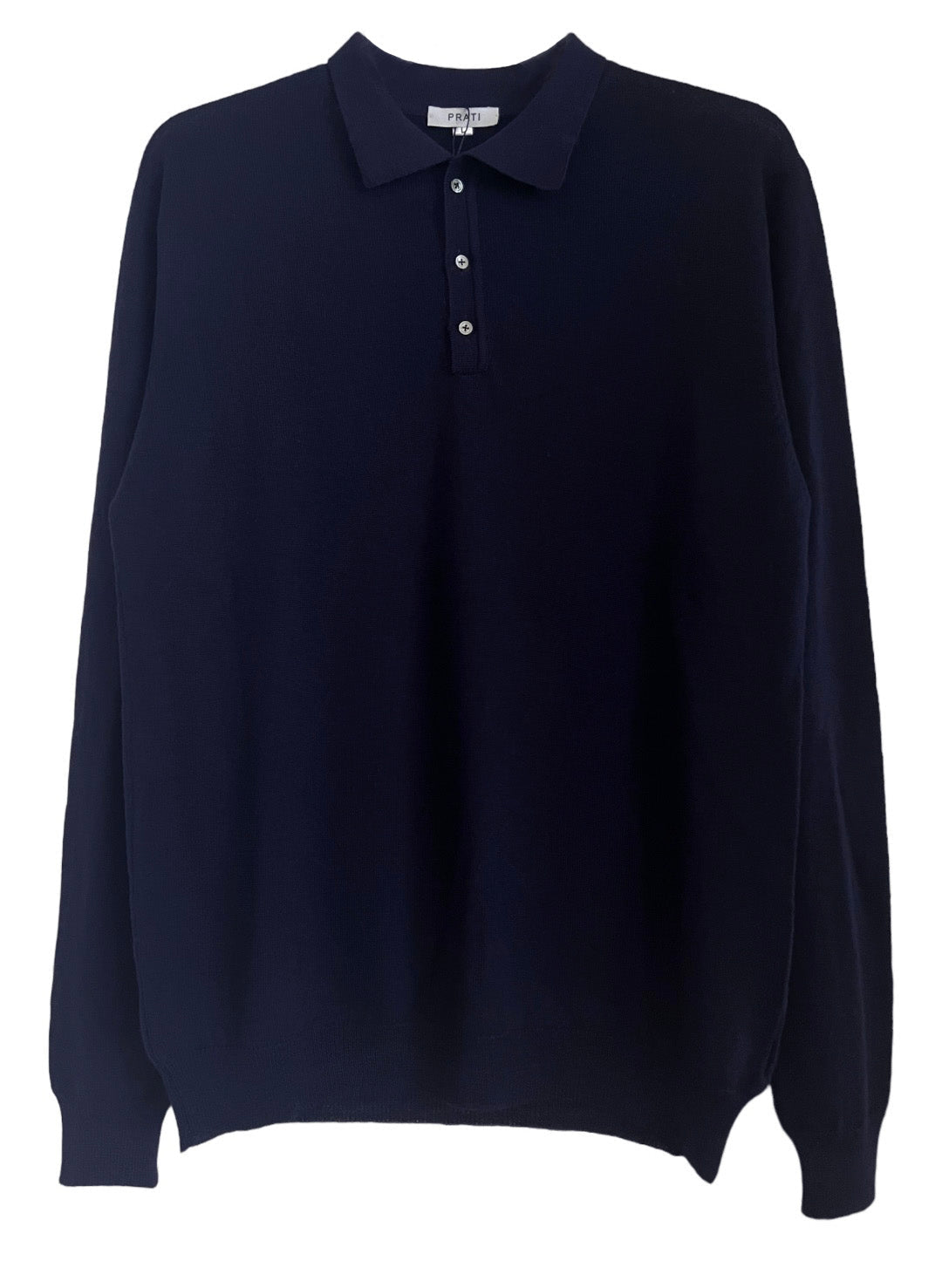 Men´s  cashmere silk button down sweater navy