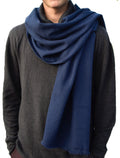 Havana scarf 2 ply jeans blue