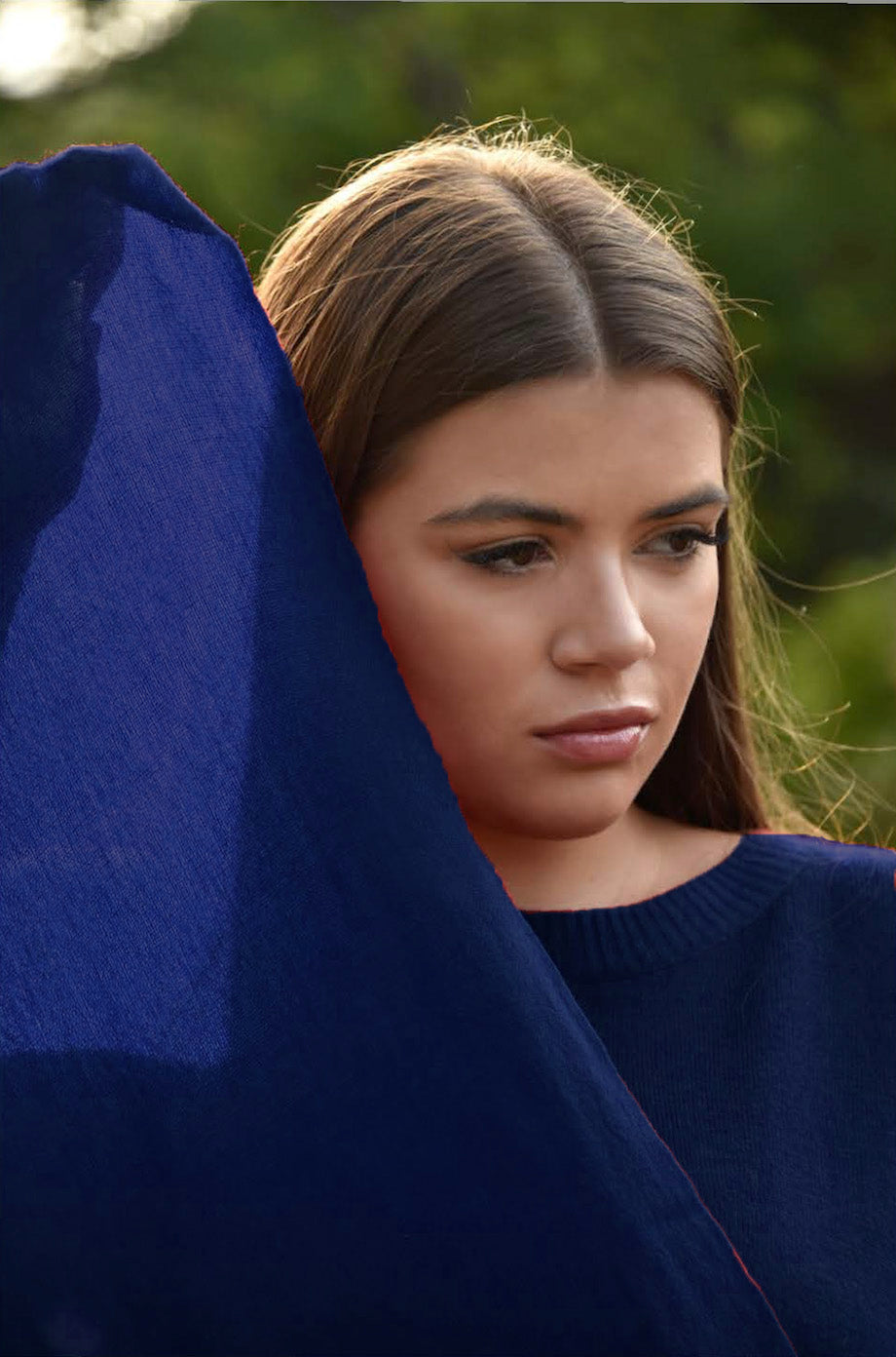 The Havana scarf navy