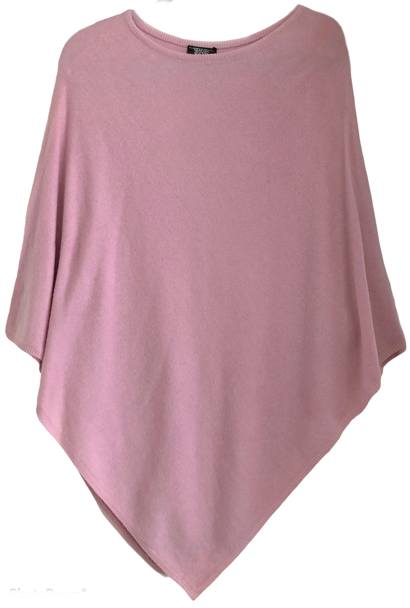 Cashmere classic poncho navy