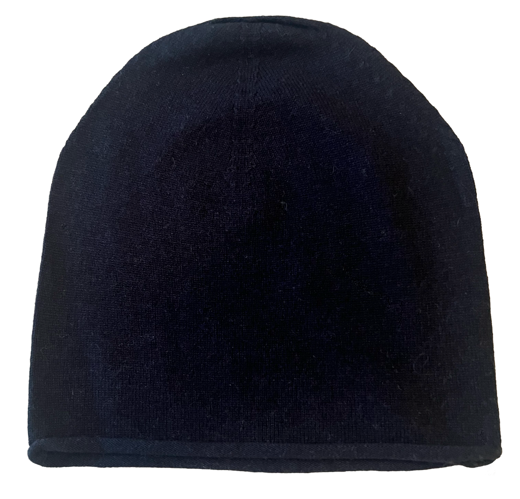 Cashmere beanie navy