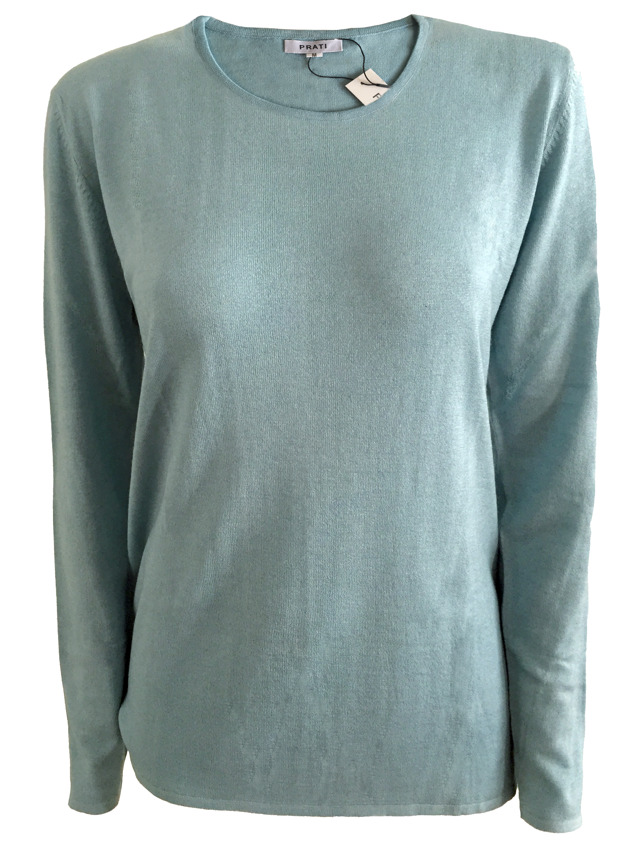 Cashmere Silk crew neck sweater havana blue