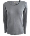 Cashmere Silk crew neck sweater pearl grey