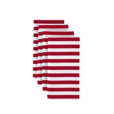 Striped Red Napkins | Set of 6