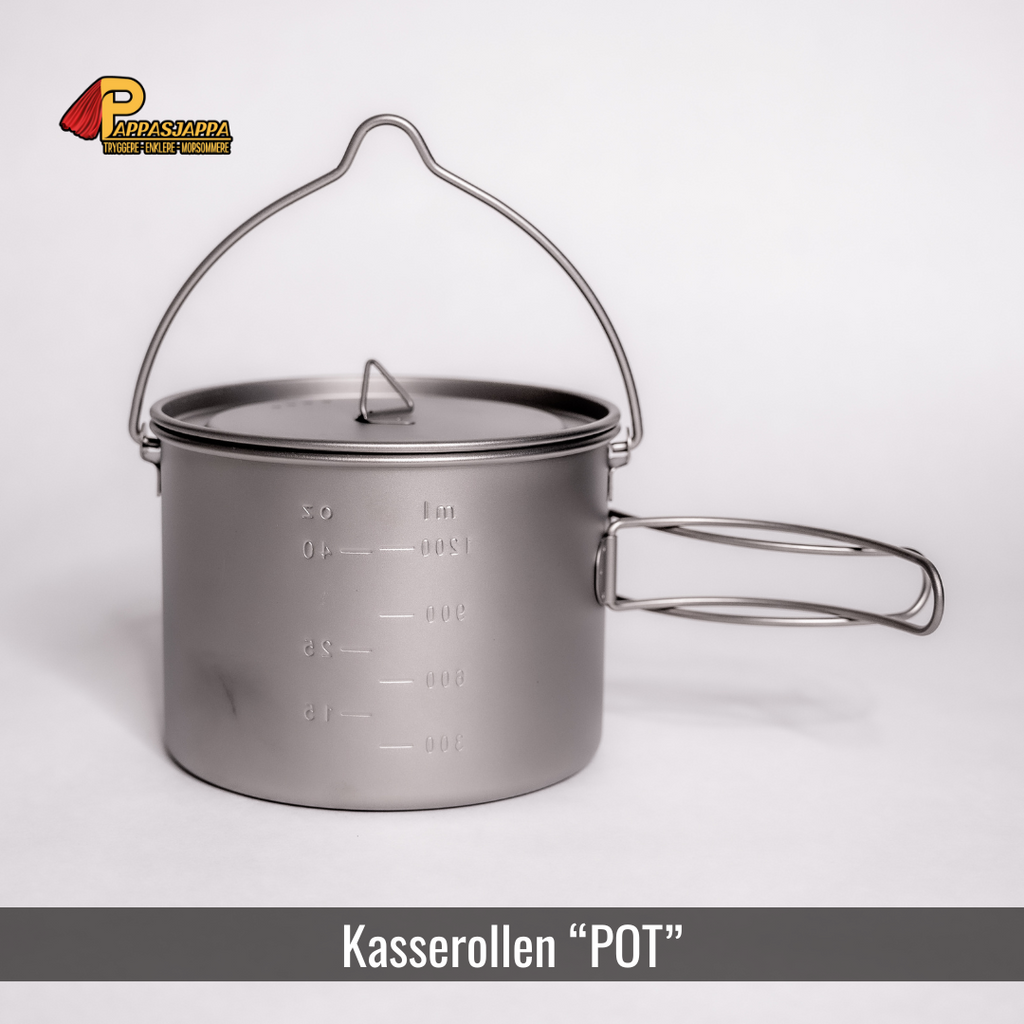 "POT" 1600ml | 215g | Kasserolle i titan