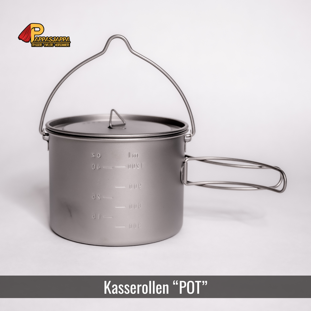 "POT" 1600ml | 215g | Kasserolle i titan