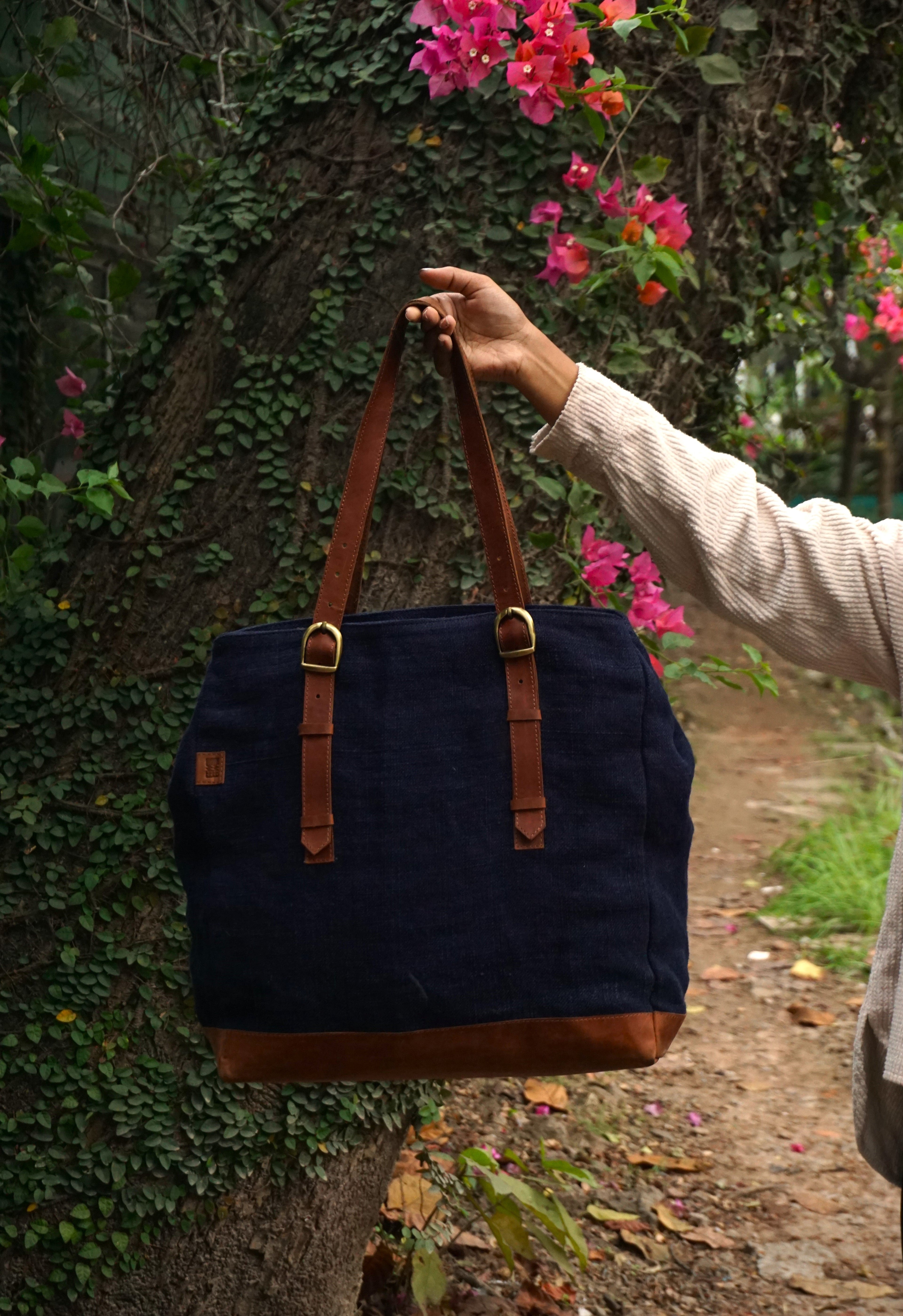 Kalaa Bass Tote | Handcrafted Jute Tote Bag | Sustainable Indian Artisan