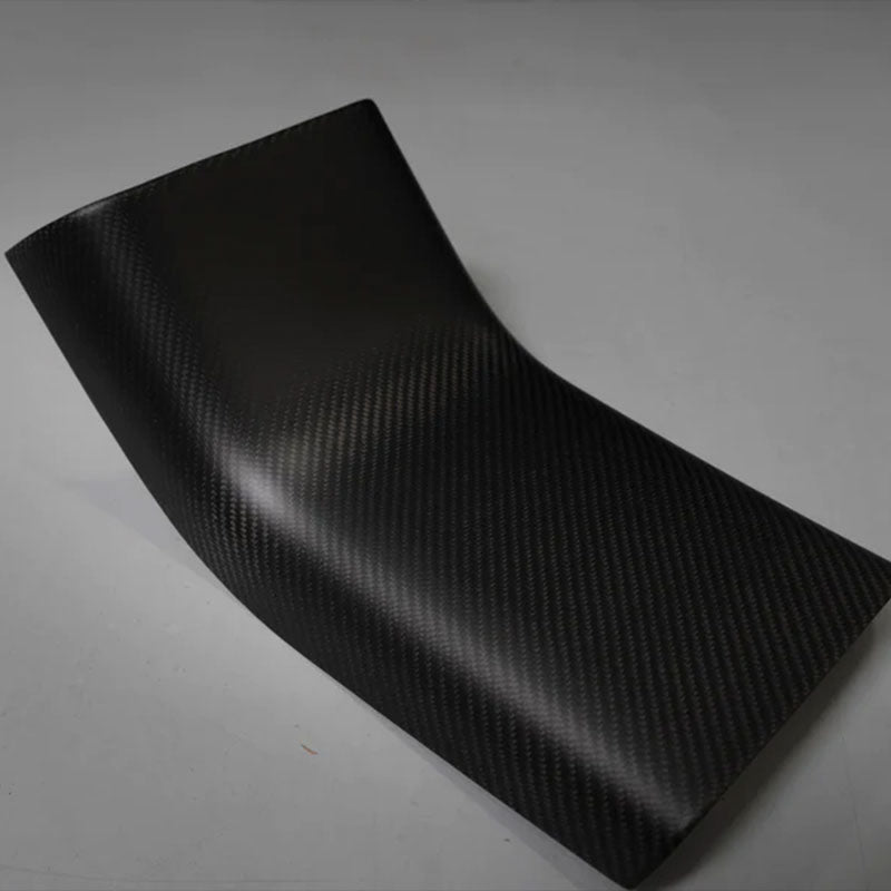 Ekte karbonfiber - Deksel til midtkonsoll bakside for Model 3 2020-2023/Model Y 2021-2024